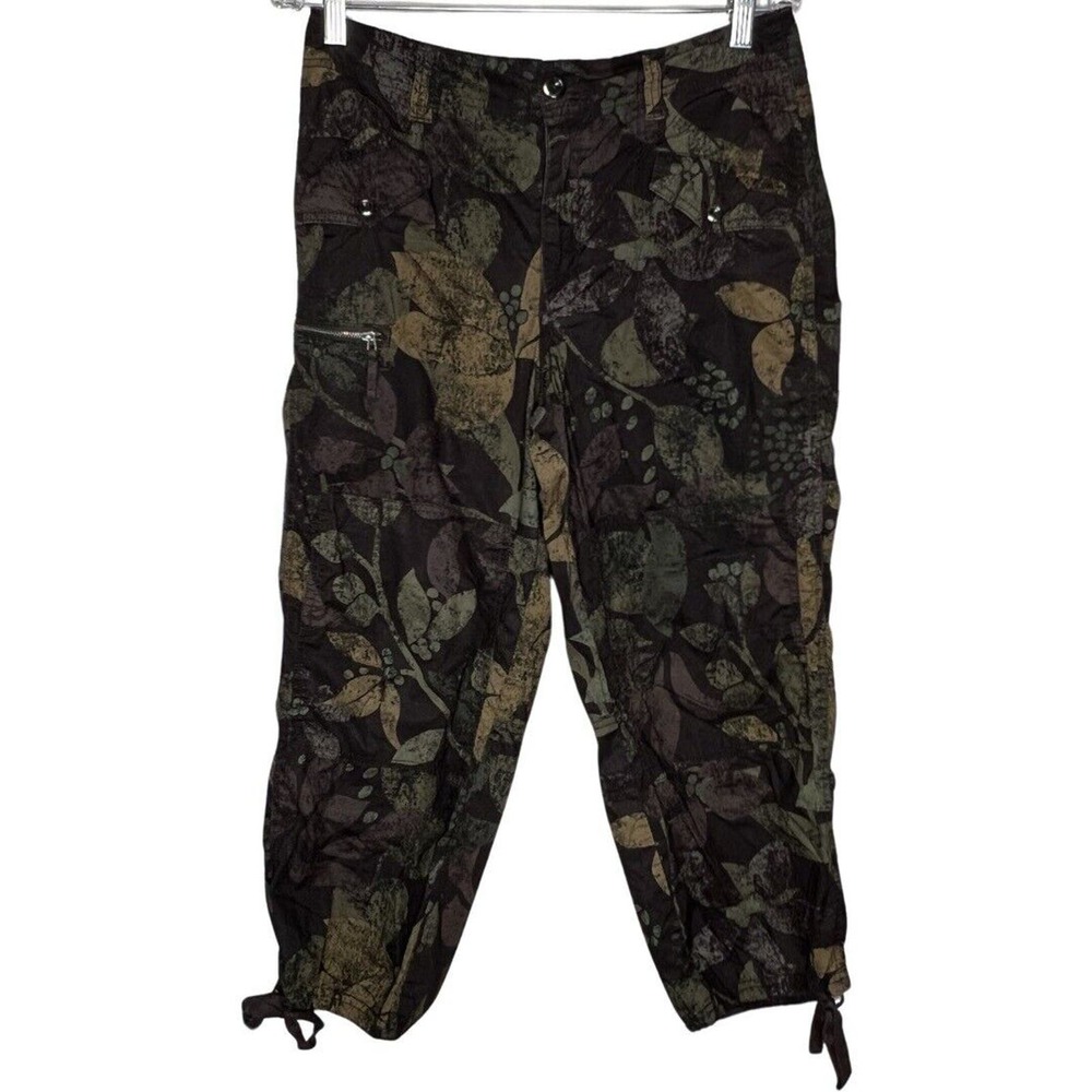 Anthropologie Pants Women 6 28” Green Ripely Cargo Moss Utility Pants Camouflage